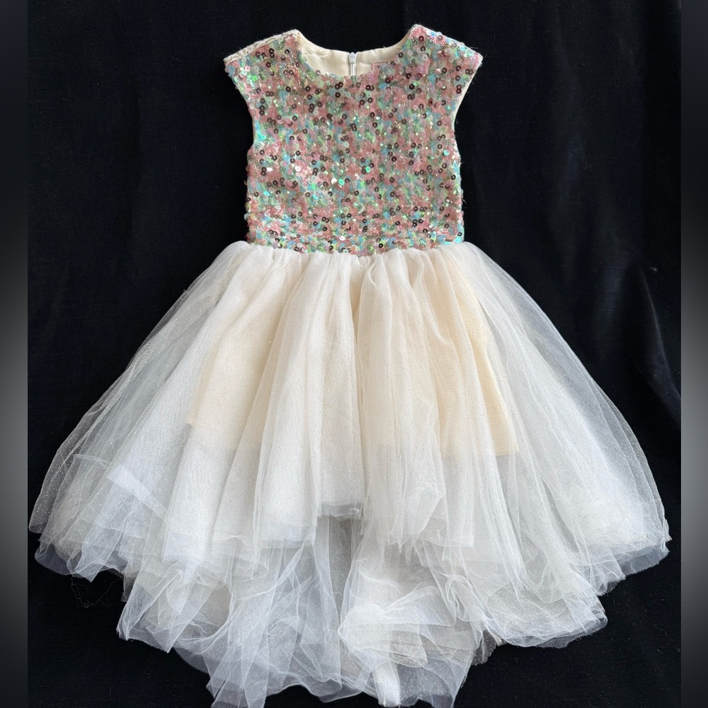 Sequin Floral Tulle Dress